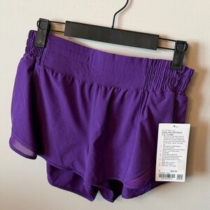 NWT Lululemon Hotty Hot HR Shorts 2.5” Inseam In College Purple